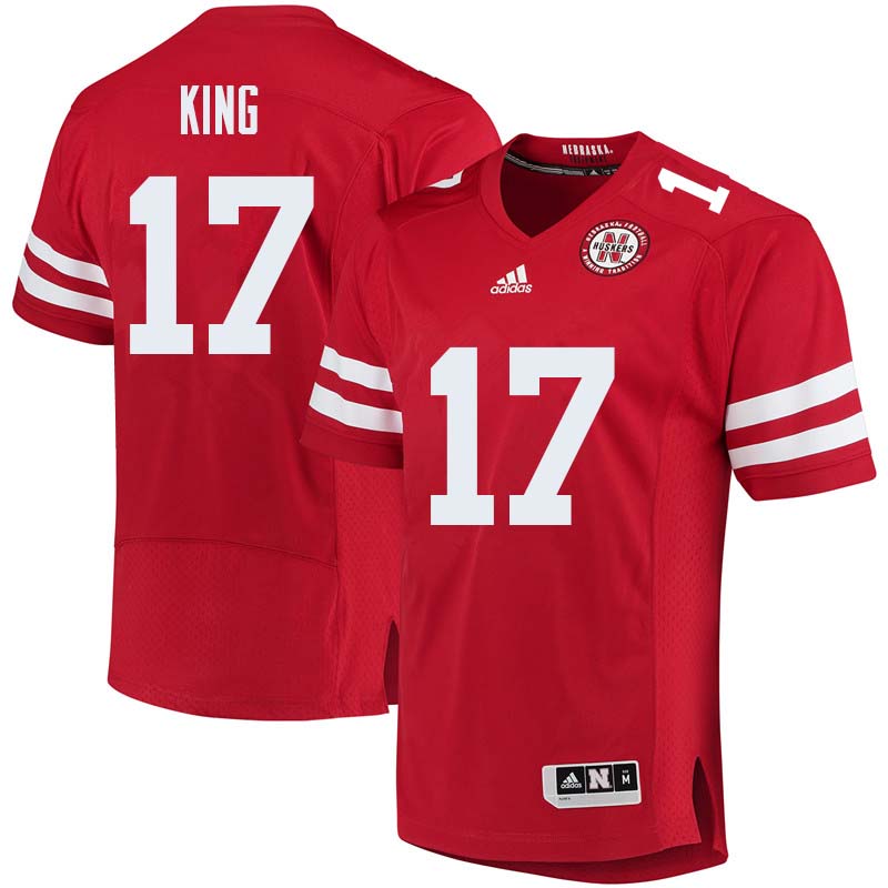 Men #17 Sedrick King Nebraska Cornhuskers College Football Jerseys Sale-Red